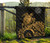 American Samoa Polynesian Premium Quilt - Polynesian Turtle Golden 10