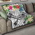 Polynesian Samoa Premium Quilt - Summer Plumeria (White) 1
