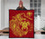 Hawaii Polynesian Personalised Premium Quilt - Vintage Polynesian Turtle (Red) 3