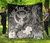 Polynesian Hawaii Custom Personalised Premium Quilt - Kanaka Maoli  Humpback Whale with Tropical Flowers (White) 1