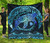 Polynesian Hawaii Premium Quilt - Whale Hawaii Map Blue Galaxy 1