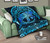 Polynesian Hawaii Premium Quilt - Whale Hawaii Map Blue Galaxy 10