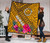 Hawaii Premium Quilt - Kanaka Maoli With Hibiscus On Polynesian Patterns (Yellow) 6