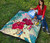 Polynesian Hawaii Premium Quilt - Plumeria Turtles with Hibiscus 6