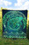 Polynesian Hawaii Premium Quilt - Whale Hawaii Map Green Galaxy 4