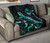 Guam Polynesian Premium Quilt - Turtle With Blooming Hibiscus Turquoise (Xyander Ver) 6