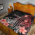 Pohnpei Premium Quilt - Red Polynesian Hibiscus Pattern Style 9