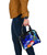 Pohnpei Custom Personalised Shoulder Handbag - Humpback Whale With Tropical Flowers (Blue) 6