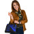 Palau Shoulder Handbag - Blue Polynesian Tentacle Tribal Pattern Crest 3