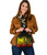 Vanuatu Custom Personalised Shoulder Handbag - Humpback Whale With Tropical Flowers (Yellow) 4
