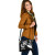 Tahiti Custom Personalised Shoulder Handbag - White Polynesian Tentacle Tribal Pattern 5