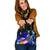 Tonga Custom Personalised Shoulder Handbag - Humpback Whale With Tropical Flowers (Blue) 1
