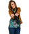Samoa Polynesian Shoulder Handbag Turquoise - Turtle With Hook 1