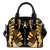 Austral Islands Shoulder Handbag - Polynesian Tattoo Gold 1
