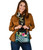 Tahiti Polynesian Shoulder Handbag - Summer Plumeria (Turquoise) 4