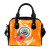 Federated States Of Micronesia Custom Personalised Shoulder Handbag - Orange Floral With Seal 1