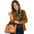 Federated States Of Micronesia Custom Personalised Shoulder Handbag - Orange Floral With Seal 5