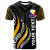 Philippines Custom Personalised T-Shirt - Philippines Strong Fire Pattern Gold 1