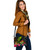 Tahiti Polynesian Personalised Shoulder Handbag - Hibiscus And Banana Leaves 5