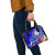 Kosrae Shoulder Handbag - Turtle Plumeria (Blue) 6