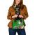 Fiji Shoulder Handbag - Turtle Plumeria (Green) 4