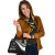Chuuk Custom Personalised Shoulder Handbag - White Polynesian Tentacle Tribal Pattern 3