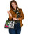 Kosrae Shoulder Handbag White - Turtle Plumeria Banana Leaf 3