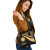 Nauru Shoulder Handbag - Gold Polynesian Tentacle Tribal Pattern 2
