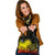 Tahiti Shoulder Handbag- Humpback Whale With Tropical Flowers (Yellow) 1