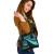 Vanuatu Shoulder Handbag - Turquoise Polynesian Tentacle Tribal Pattern 2