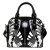 Marshall Islands Shoulder Handbag - Polynesian Tattoo Black 1