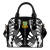 Tuvalu Shoulder Handbag - Polynesian Tattoo Black 1