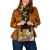 CNMI Shoulder Handbag - Turtle Plumeria (Gold) 7