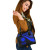 Northern Mariana Islands Shoulder Handbag - Blue Polynesian Tentacle Tribal Pattern 2
