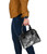 Fiji Custom Personalised Shoulder Handbag - Humpback Whale With Tropical Flowers (White) 6