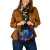 Fiji Custom Personalised Shoulder Handbag - Vintage Tribal Mountain Crest 4