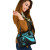 Yap Shoulder Handbag - Turquoise Polynesian Tentacle Tribal Pattern 2