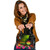 Northern Mariana Islands Polynesian Shoulder Handbag - Hibiscus And Banana Leaves 1