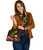 Northern Mariana Islands Polynesian Shoulder Handbag - Hibiscus And Banana Leaves 3