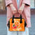 Kosrae Polynesian Custom Personalised Shoulder Handbag - Orange Floral With Seal 10