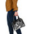 Pohnpei Custom Personalised Shoulder Handbag - Humpback Whale With Tropical Flowers (White) 6