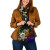 Tuvalu Shoulder Handbag - Rainbow Polynesian Pattern 3
