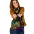 Niue Custom Personalised Shoulder Handbag - Rainbow Polynesian Pattern 1