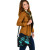Wallis And Futuna Shoulder Handbag - Turquoise Polynesian Tentacle Tribal Pattern 5