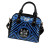 Fiji Shoulder Handbag - Fiji Seal With Polynesian Tattoo Style (Blue) 2