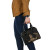 New Caledonia Polynesian Shoulder Handbag - Gold Tribal Wave 7