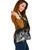 Tonga Custom Personalised Shoulder Handbag - Humpback Whale With Tropical Flowers (White) 2
