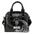 Niue Polynesian Shoulder Handbag - White Tribal Wave 1