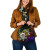 Tuvalu Custom Personalised Shoulder Handbag - Rainbow Polynesian Pattern 1
