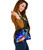 Federated States Of Micronesia Custom Personalised Shoulder Handbag - Humpback Whale With Tropical Flowers (Blue) 2